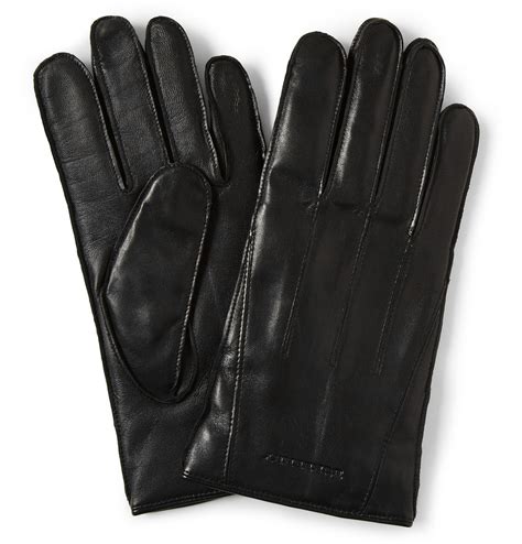 leather touchscreen gloves burberry|Designer Hats & Gloves for Men .